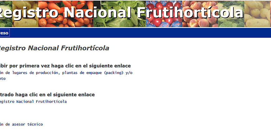 Registro Frutihortícola